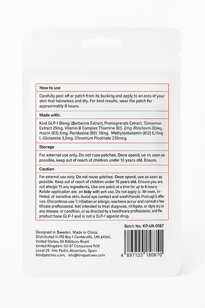 Berberine Patches: Premium Weight Management Support (Formally GLP-1)